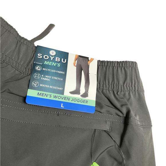 Soybu Men’s Jogger’s Lightweight Size Large Gray NWT - Picture 4 of 12
